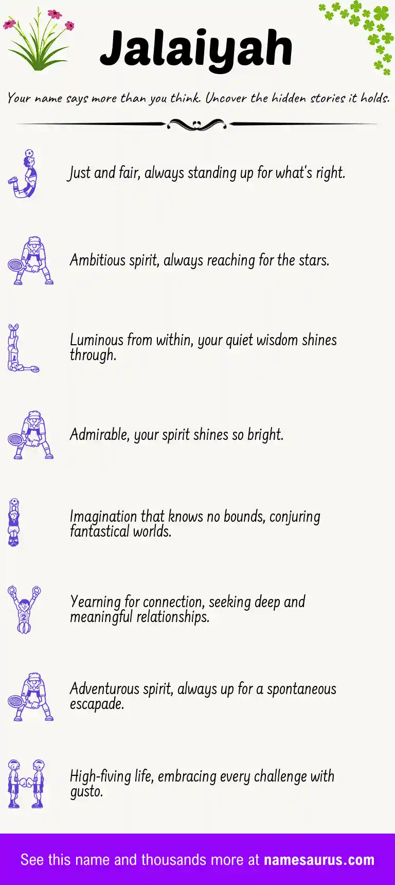 Acrostic poem about Jalaiyah.