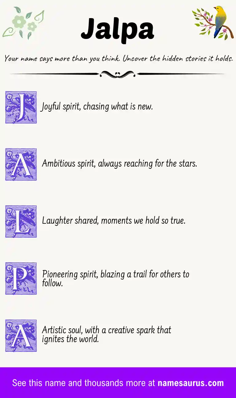 Acrostic poem about Jalpa.