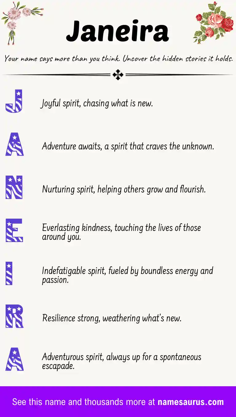 Acrostic poem about Janeira.