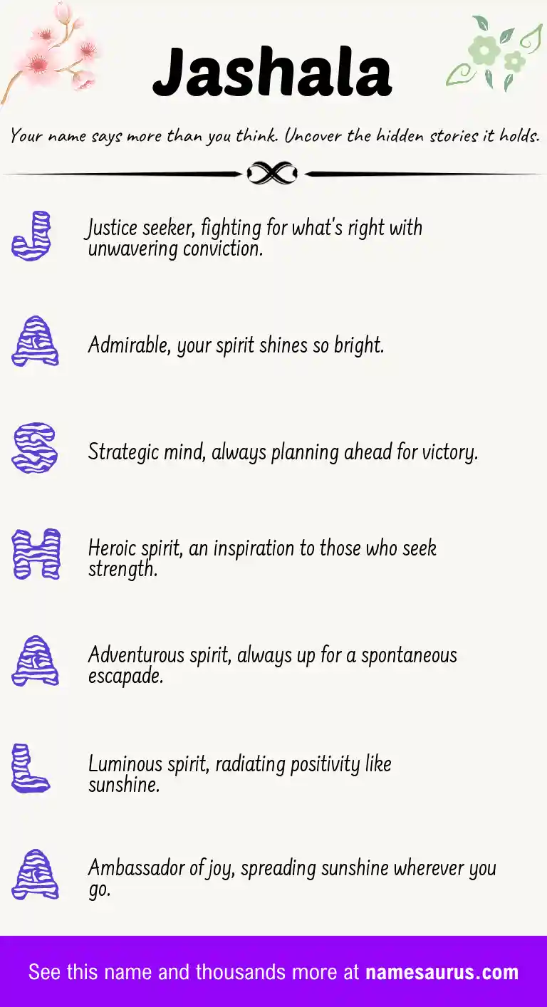 Acrostic poem about Jashala.