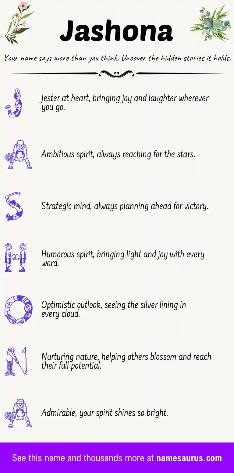 Acrostic poem about Jashona.