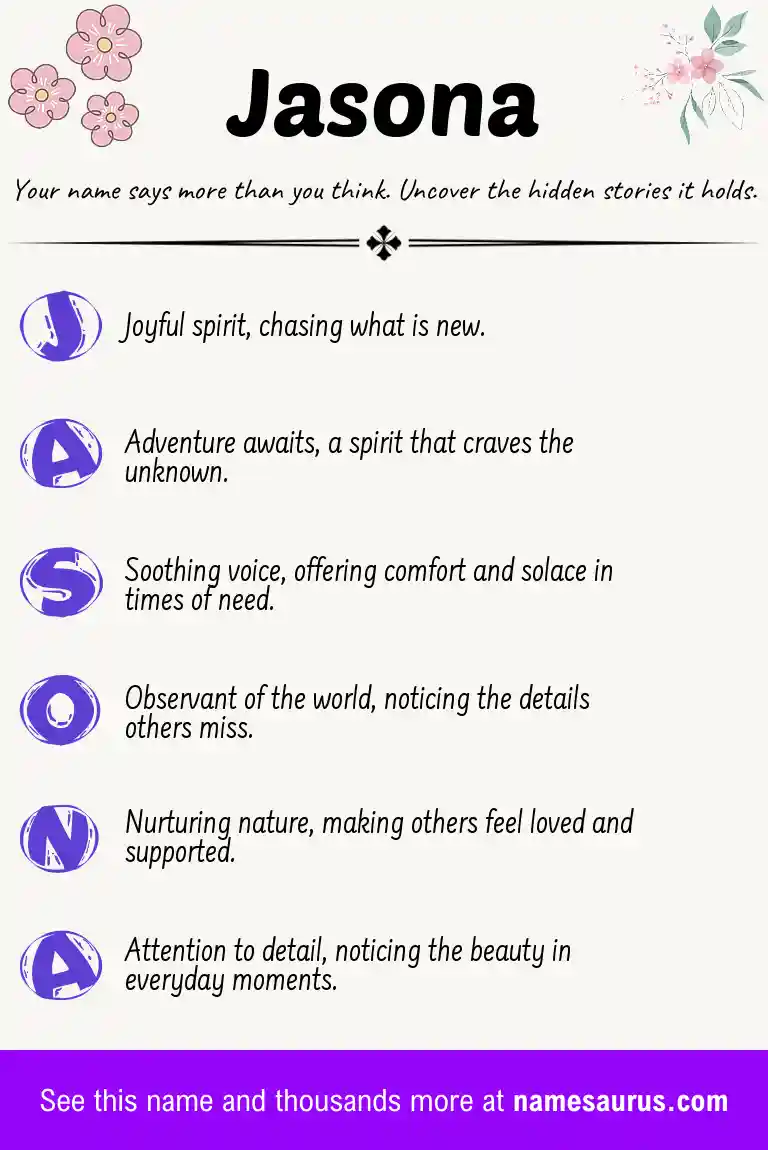 Acrostic poem about Jasona.