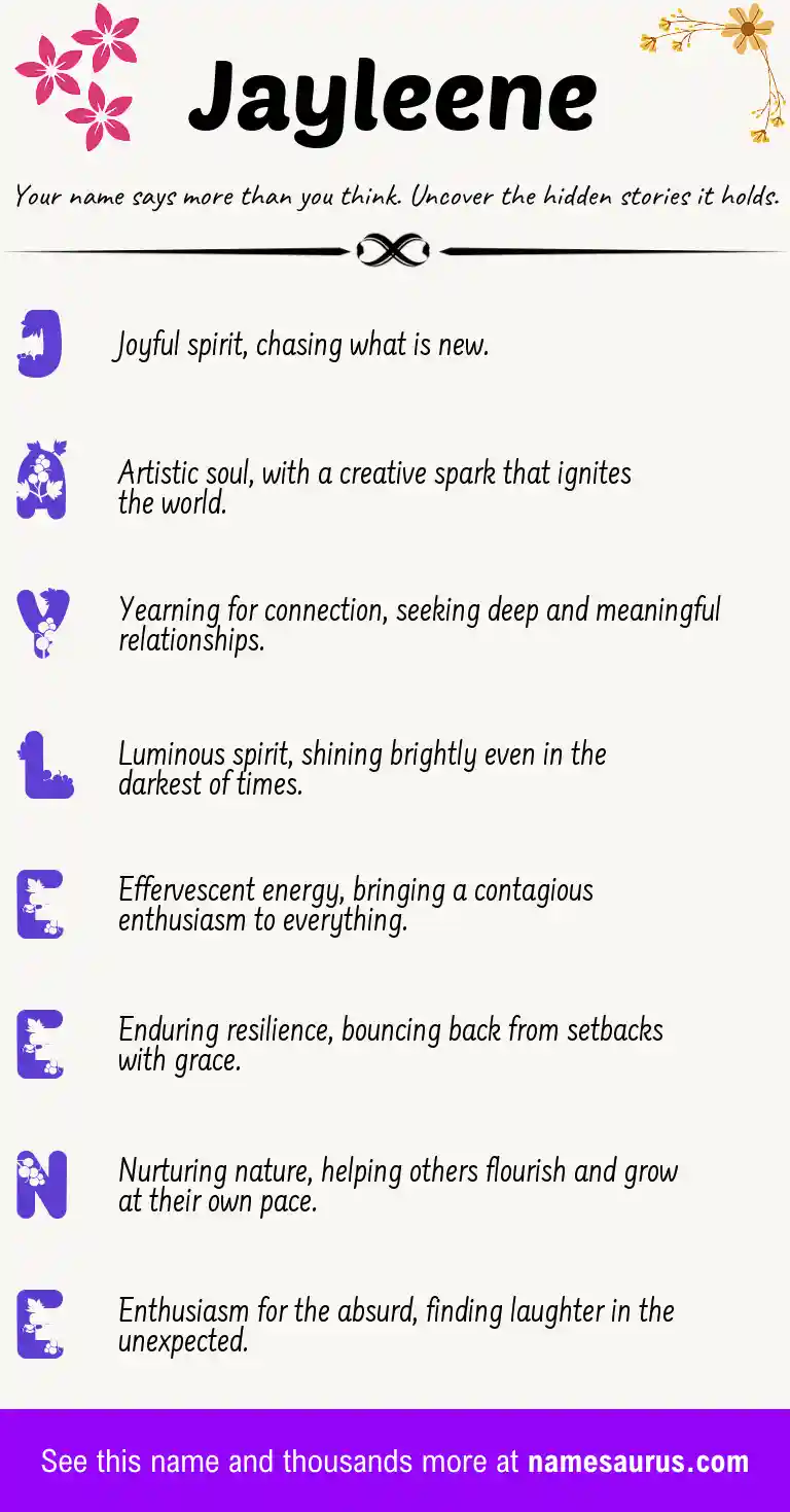 Acrostic poem about Jayleene.
