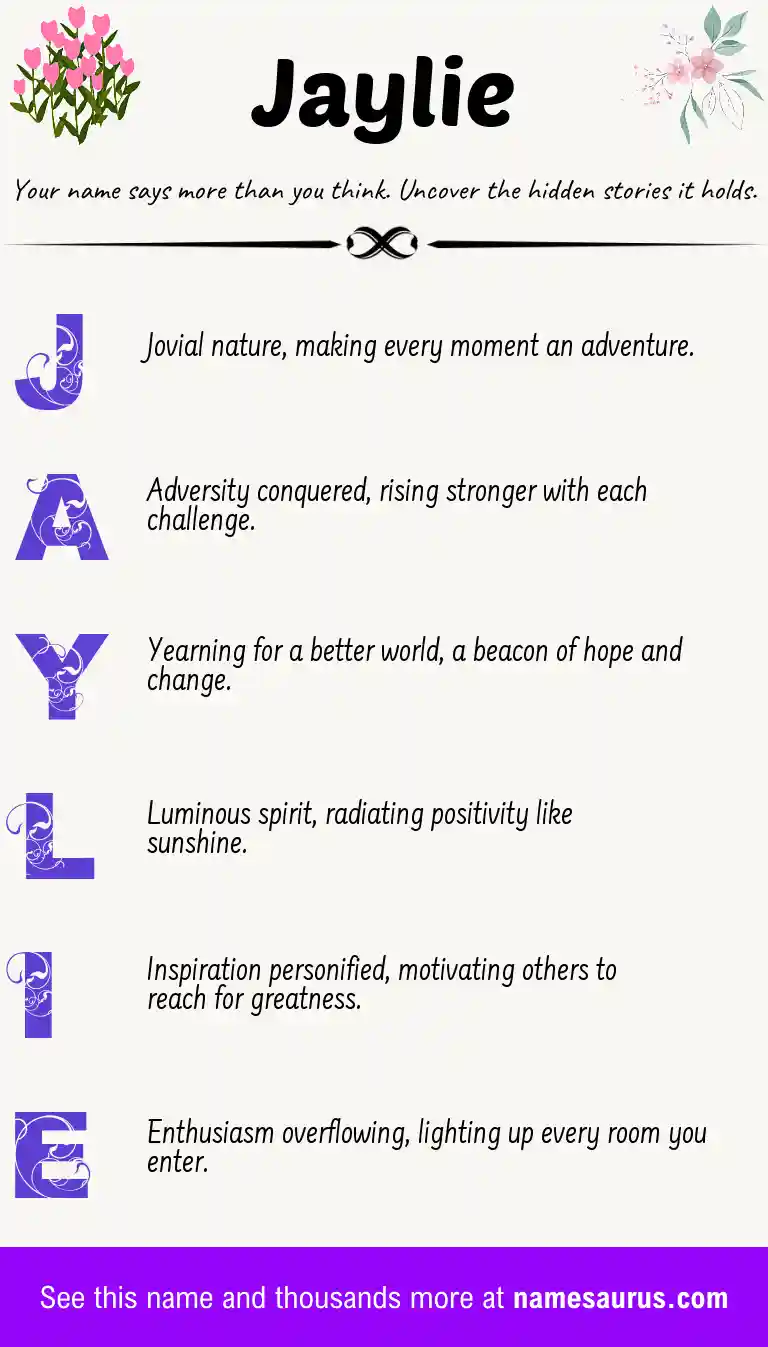 Acrostic poem about Jaylie.