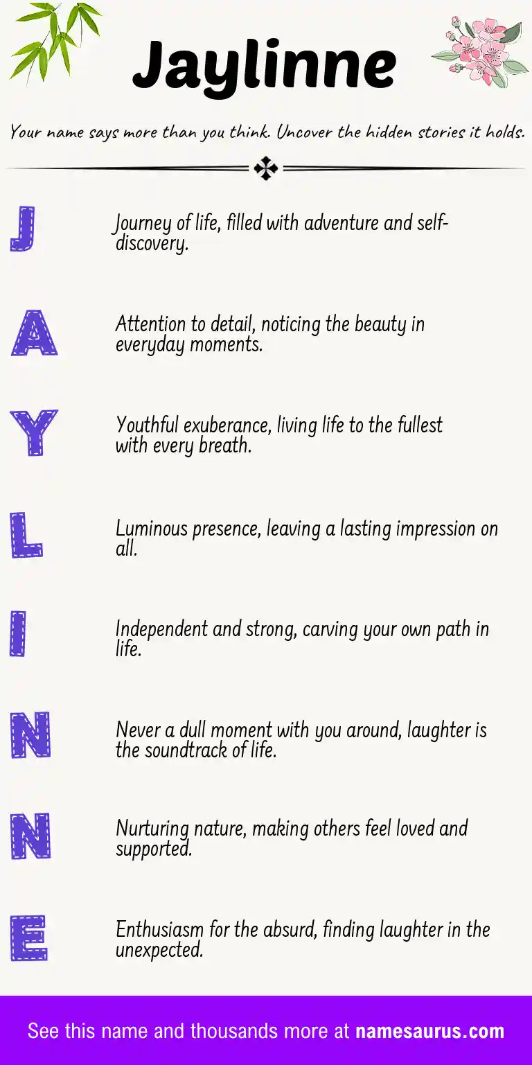 Acrostic poem about Jaylinne.