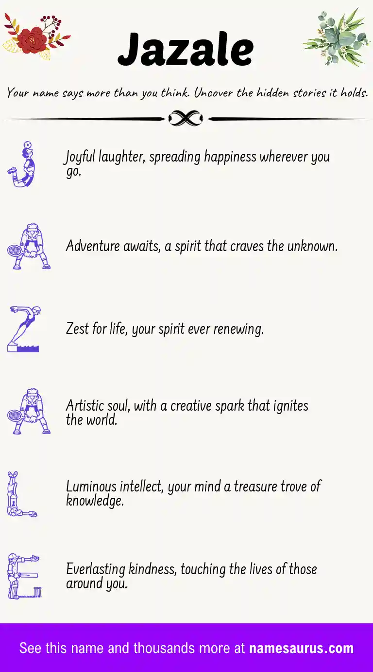 Acrostic poem about Jazale.