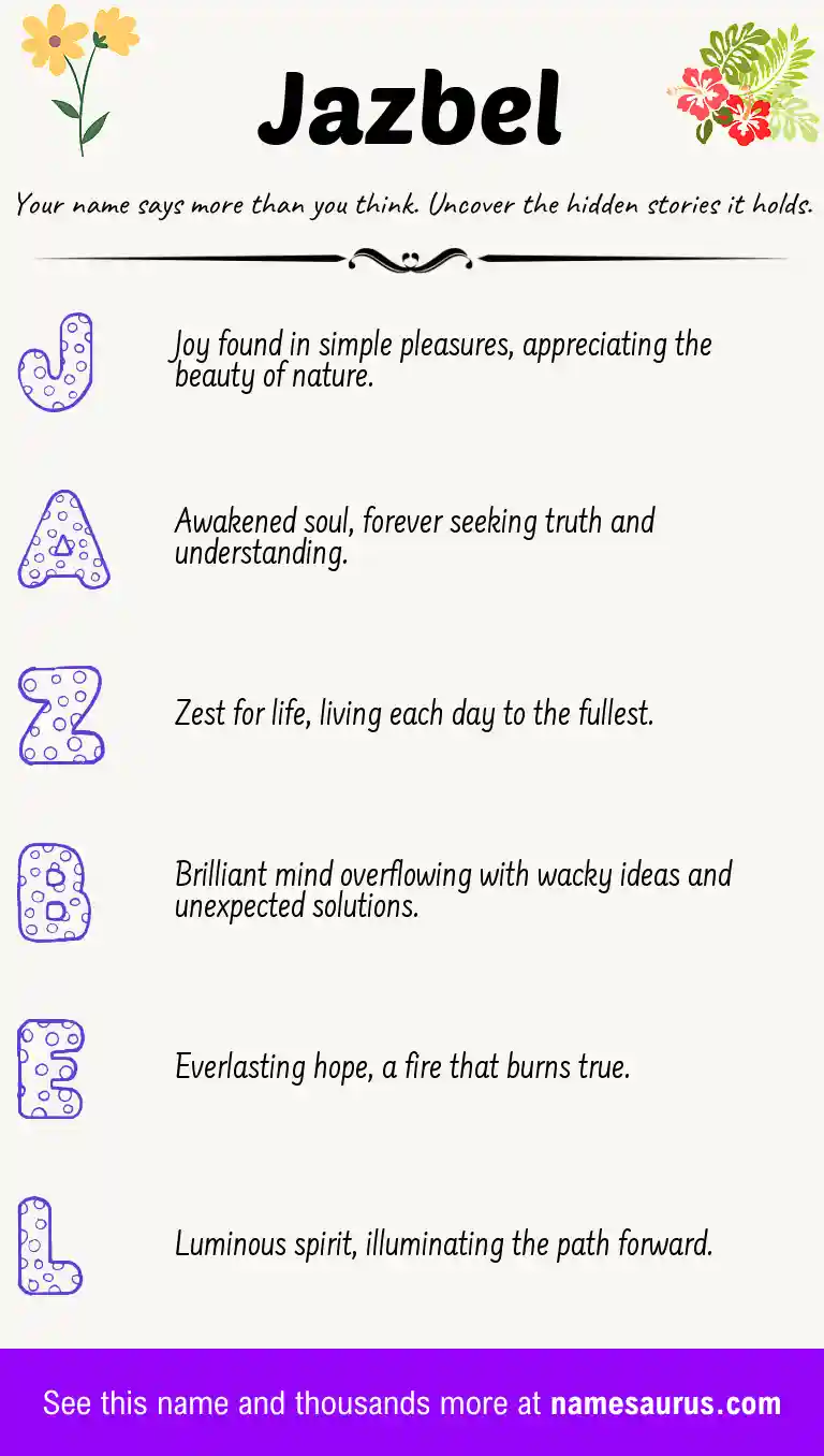 Acrostic poem about Jazbel.