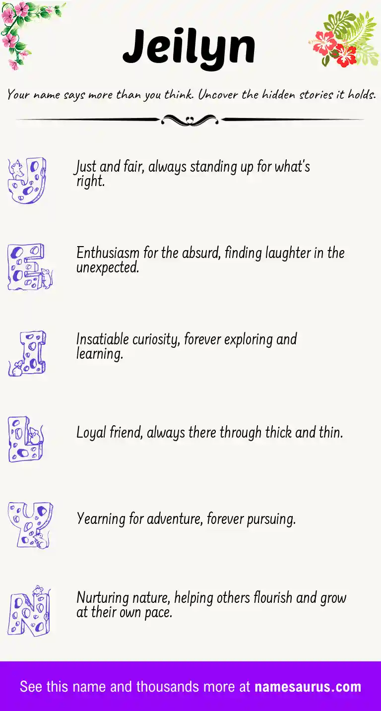 Acrostic poem about Jeilyn.
