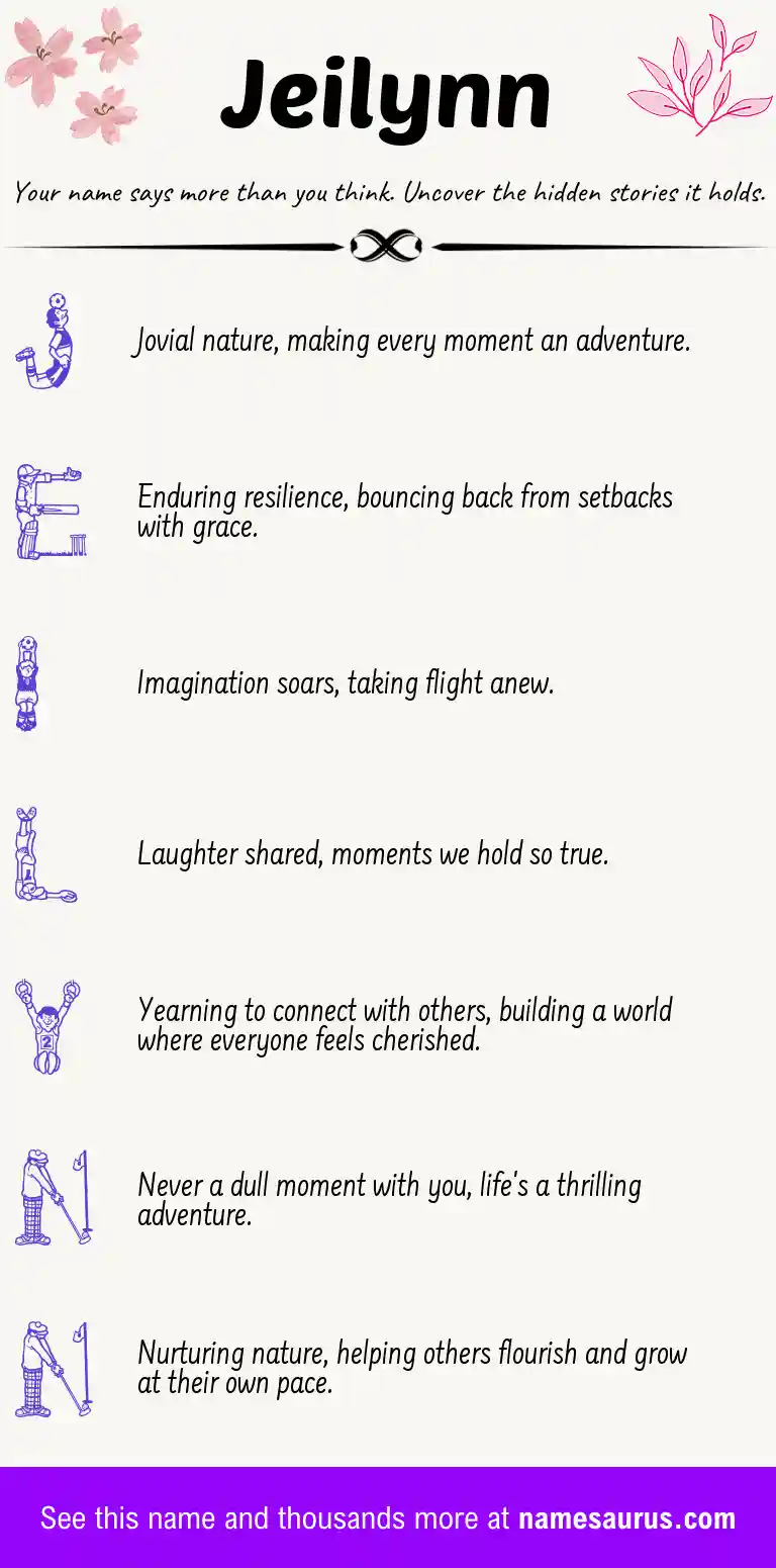 Acrostic poem about Jeilynn.