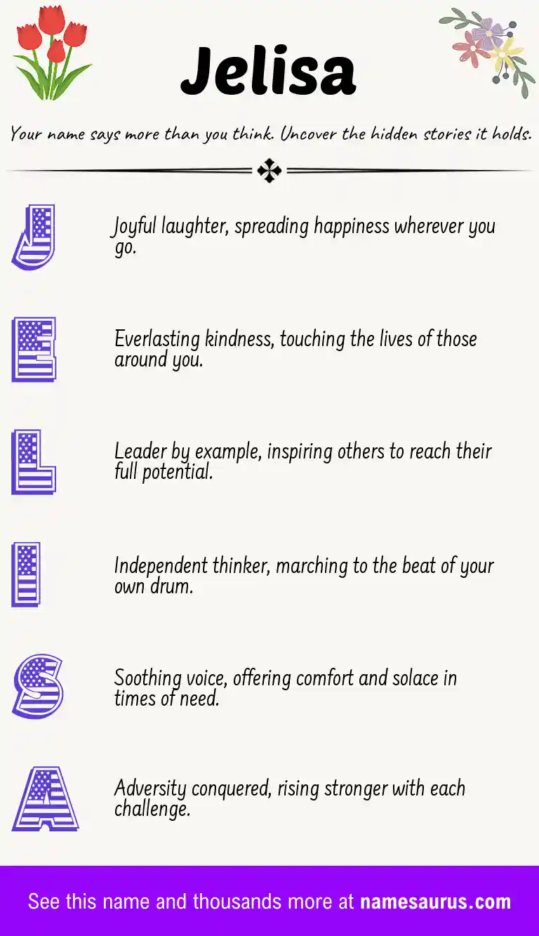 Acrostic poem about Jelisa.