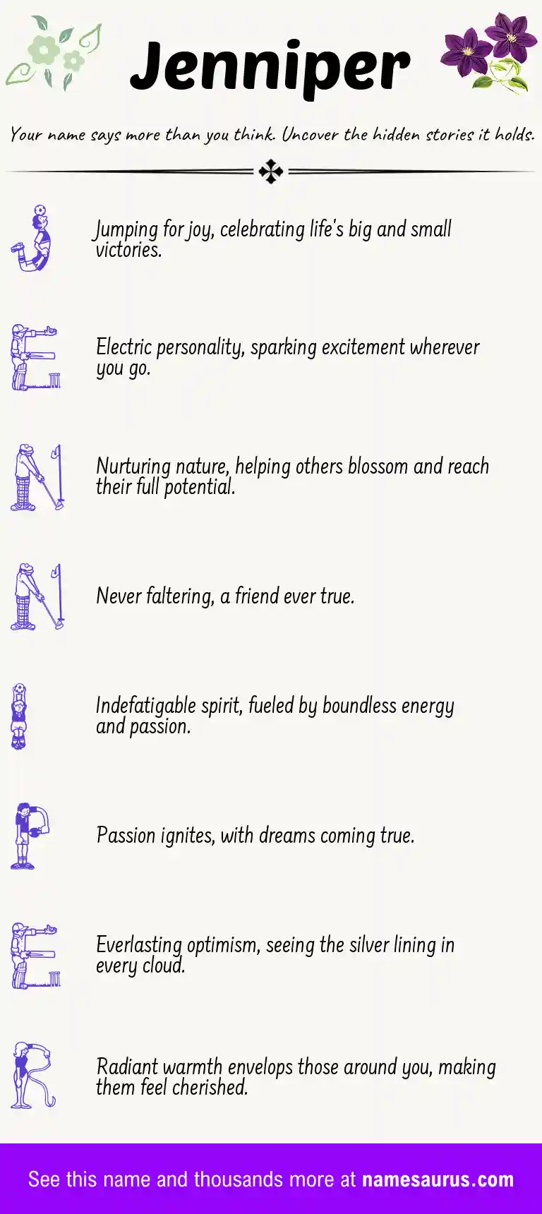 Acrostic poem about Jenniper.