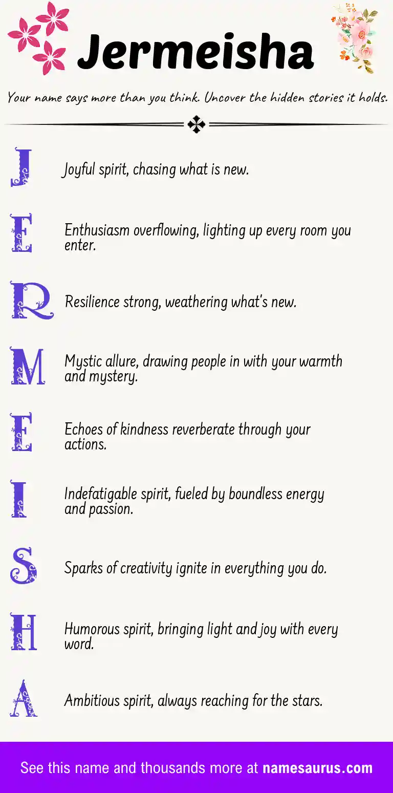 Acrostic poem about Jermeisha.