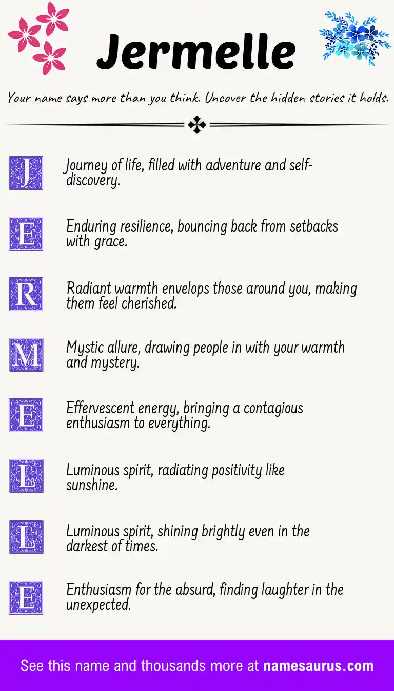 Acrostic poem about Jermelle.