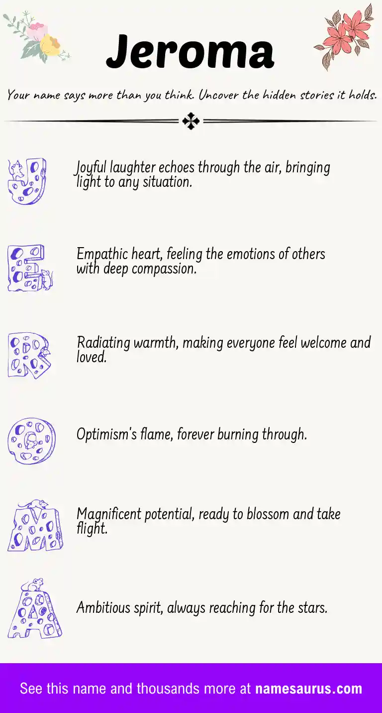 Acrostic poem about Jeroma.