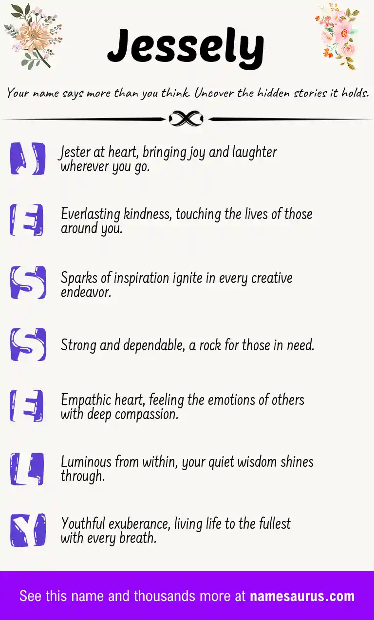 Acrostic poem about Jessely.