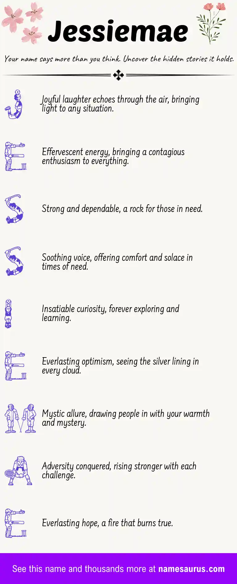 Acrostic poem about Jessiemae.