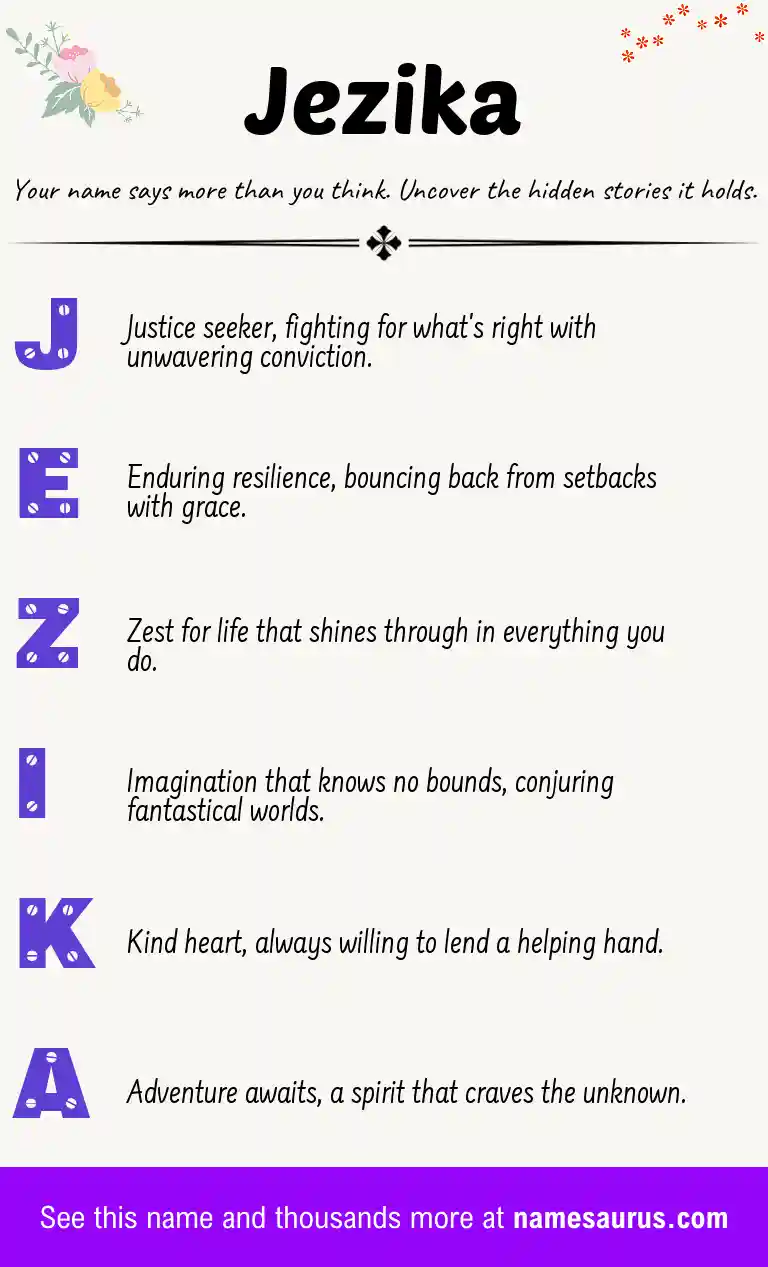 Acrostic poem about Jezika.