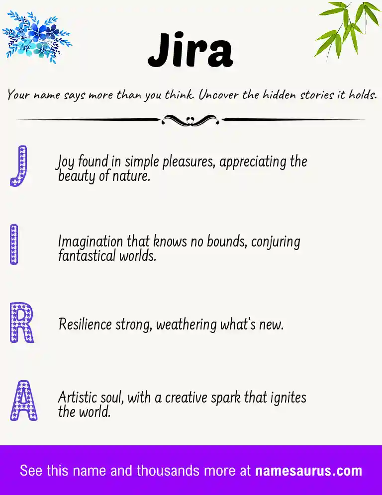 Acrostic poem about Jira.