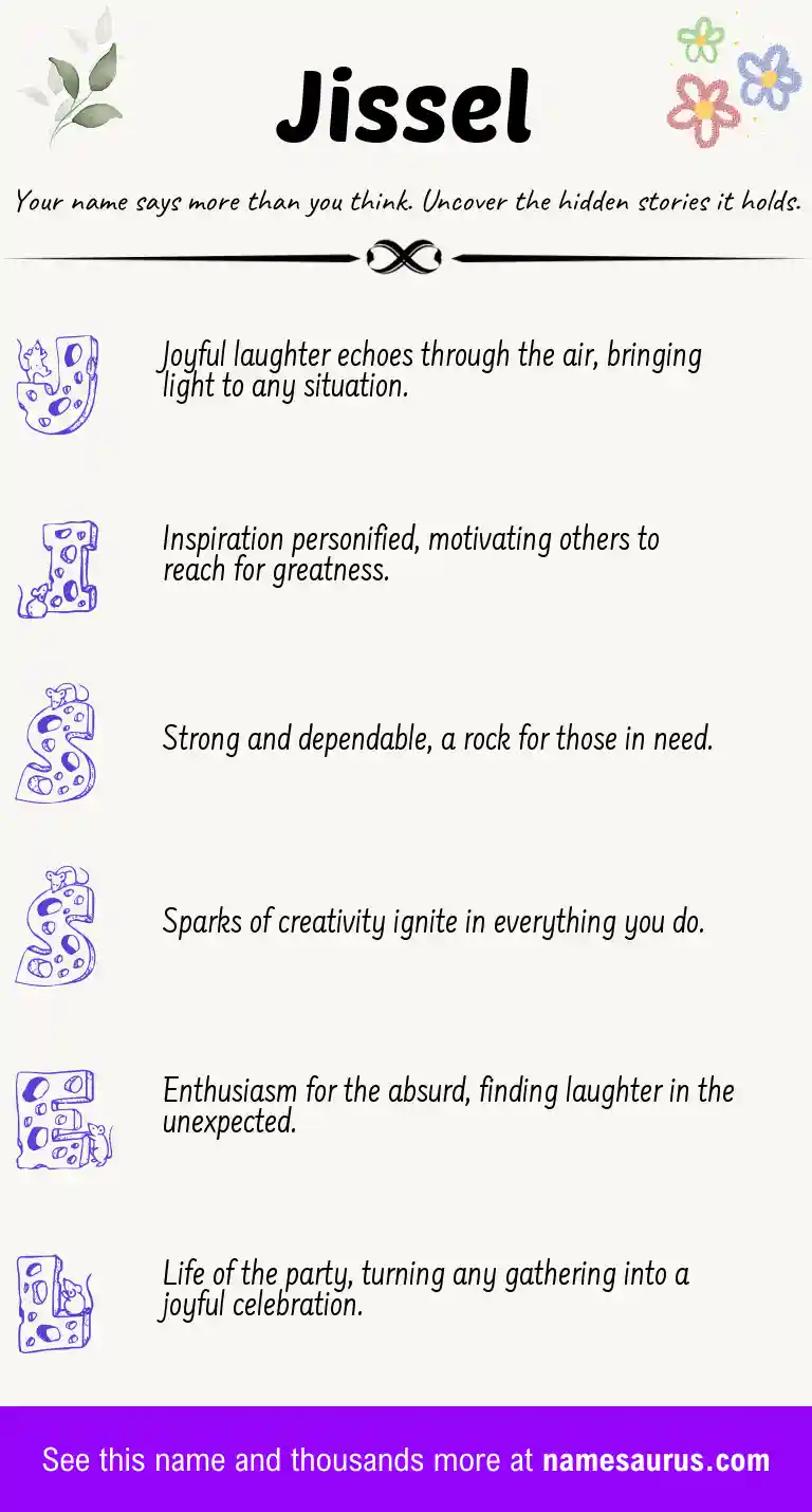 Acrostic poem about Jissel.