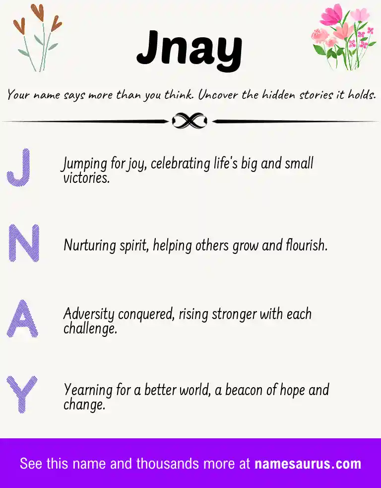 Acrostic poem about Jnay.