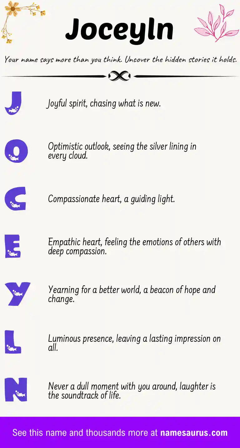 Acrostic poem about Joceyln.