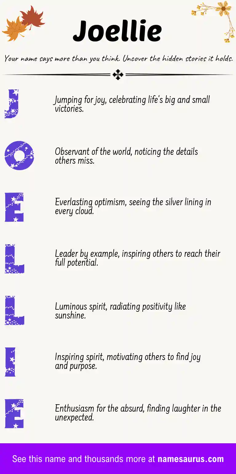 Acrostic poem about Joellie.