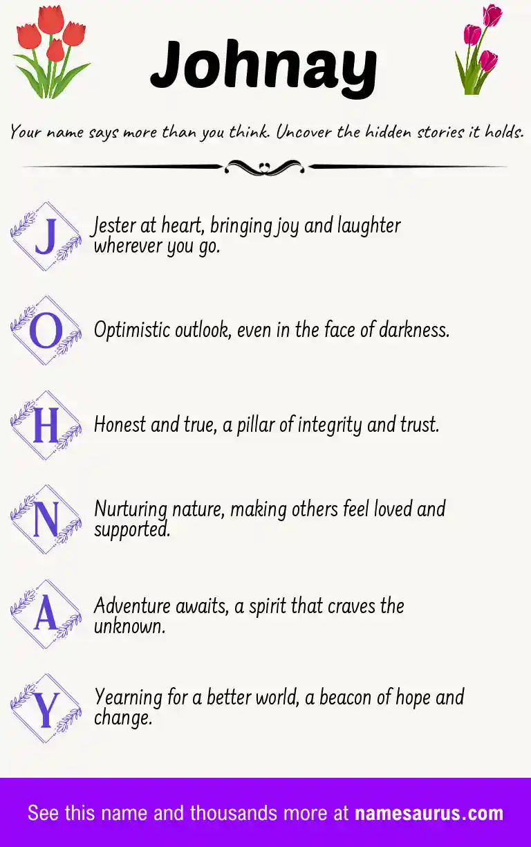 Acrostic poem about Johnay.