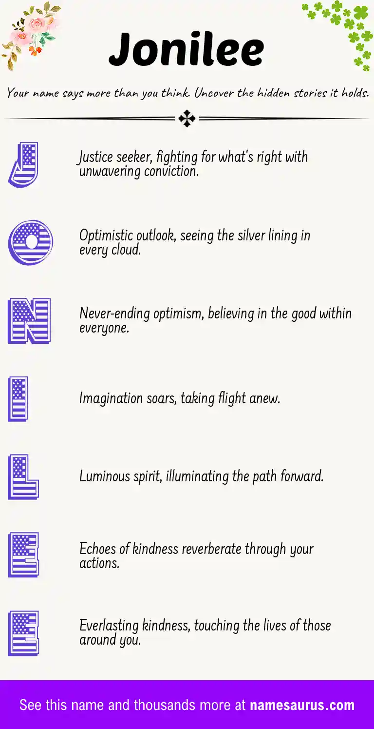 Acrostic poem about Jonilee.