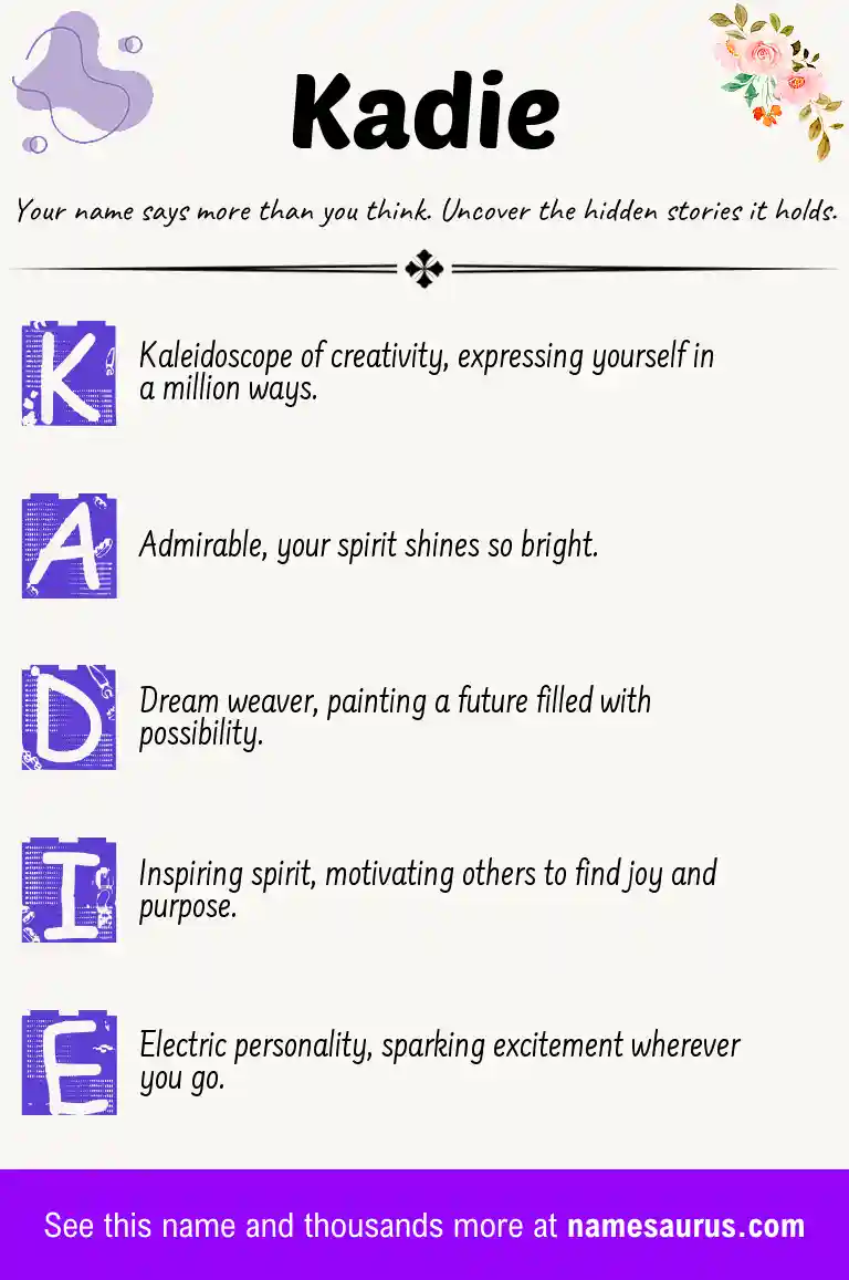 Acrostic poem about Kadie.