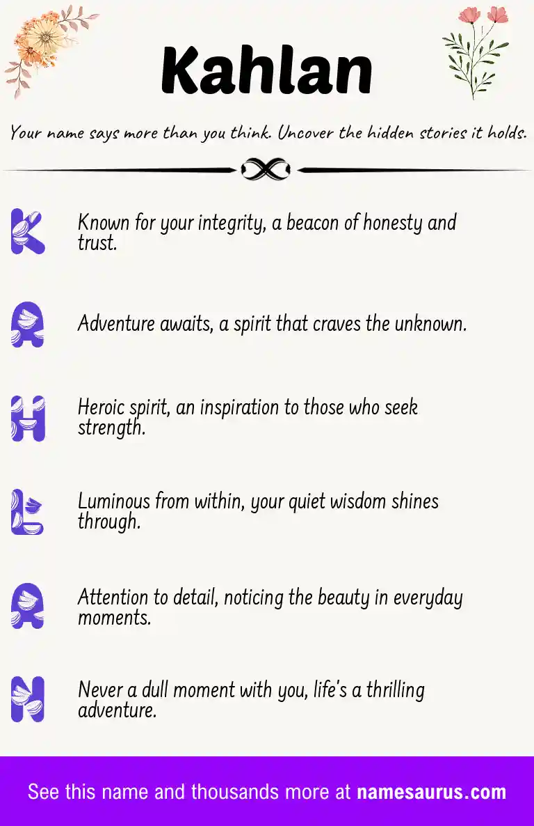 Acrostic poem about Kahlan.