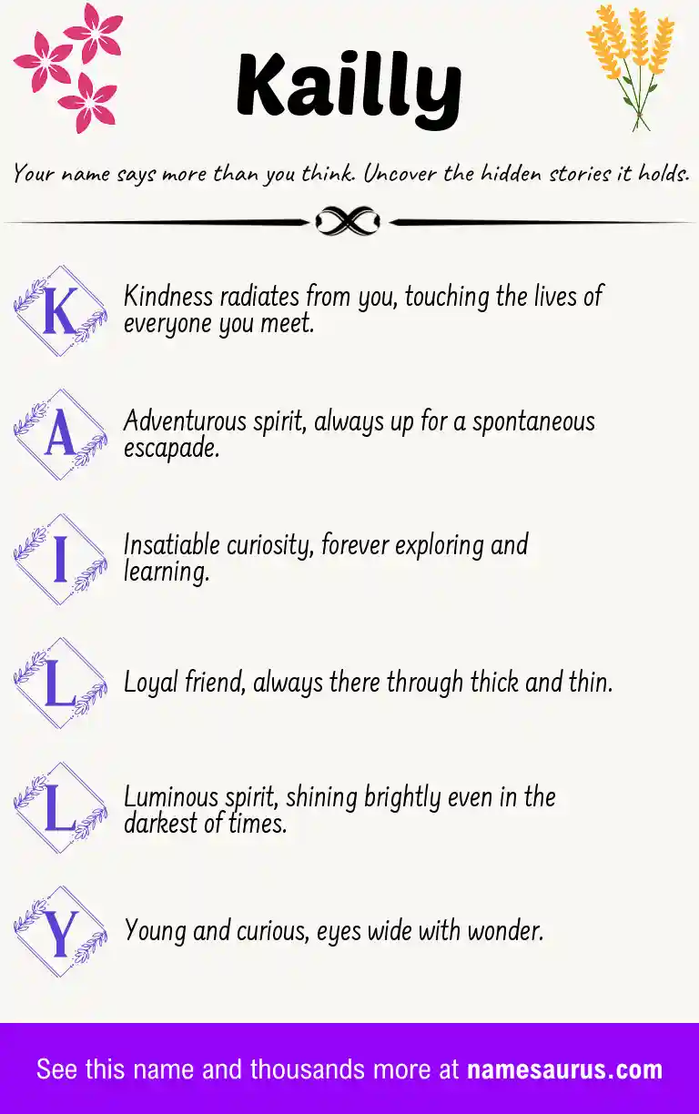 Acrostic poem about Kailly.