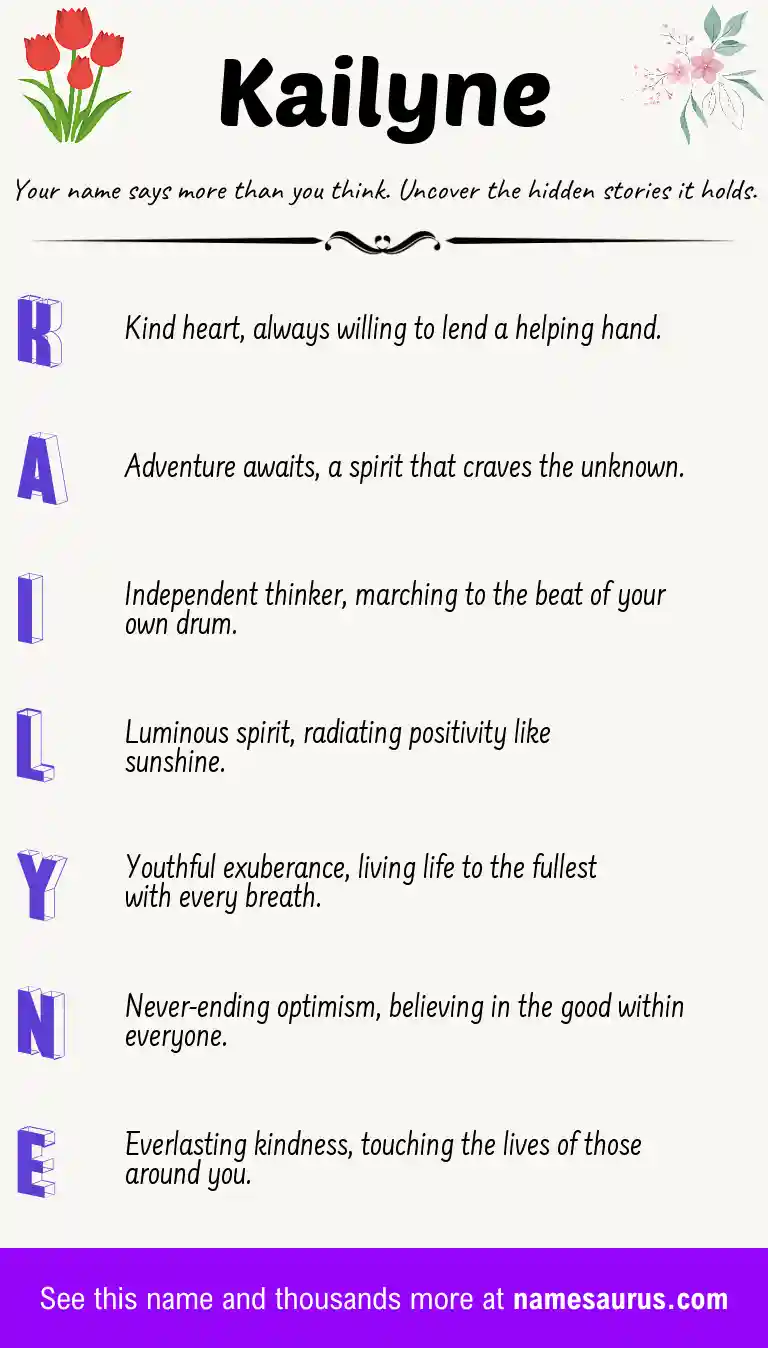 Acrostic poem about Kailyne.