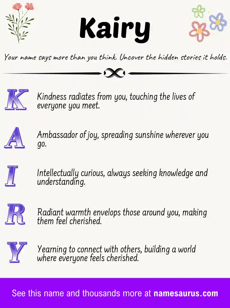 Acrostic poem about Kairy.