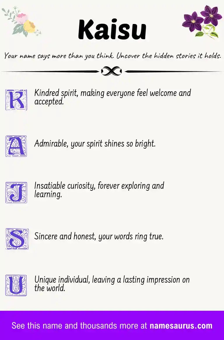 Acrostic poem about Kaisu.