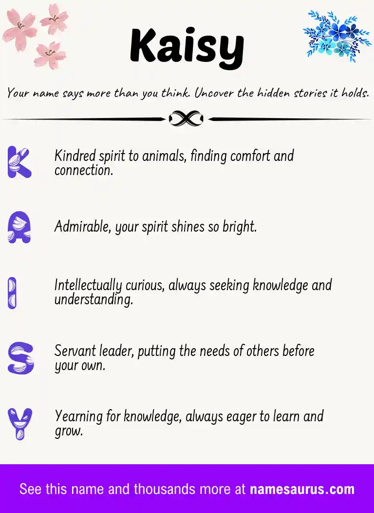 Acrostic poem about Kaisy.
