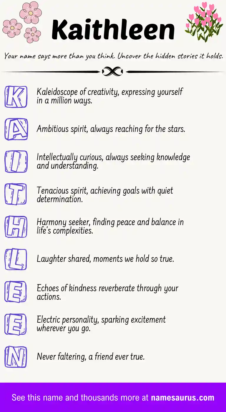 Acrostic poem about Kaithleen.