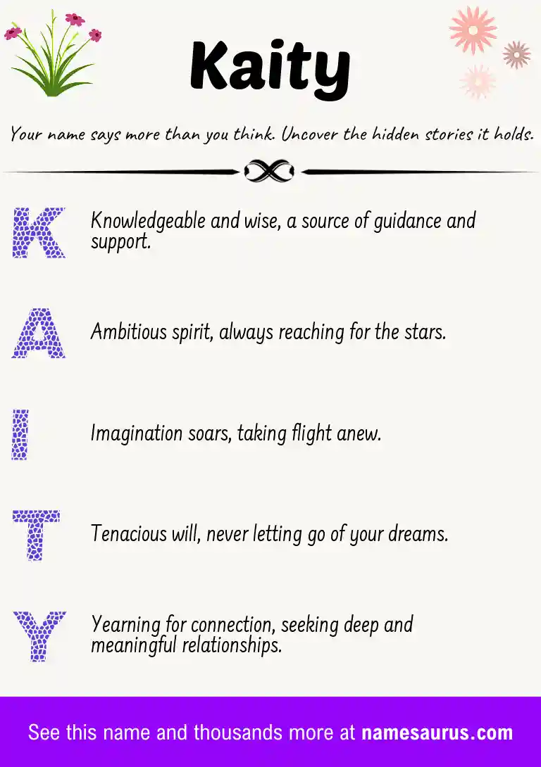 Acrostic poem about Kaity.
