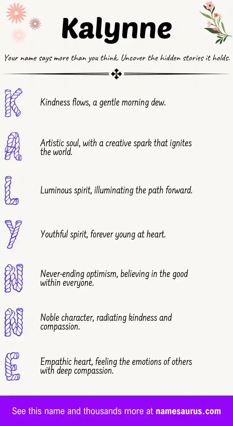 Acrostic poem about Kalynne.
