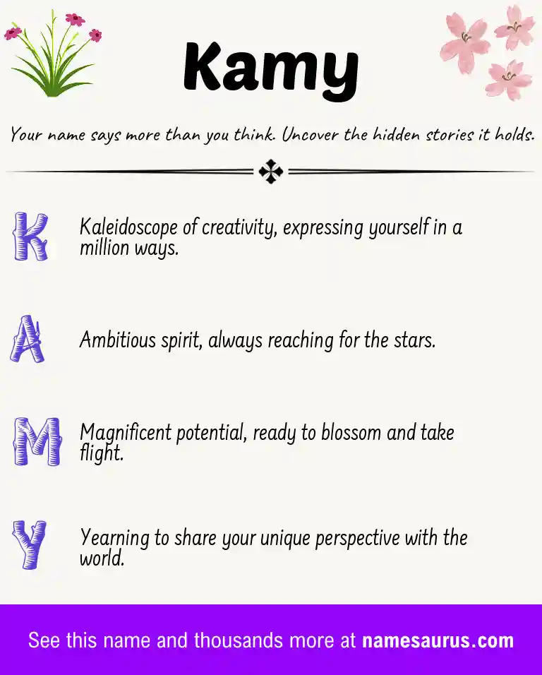 Acrostic poem about Kamy.