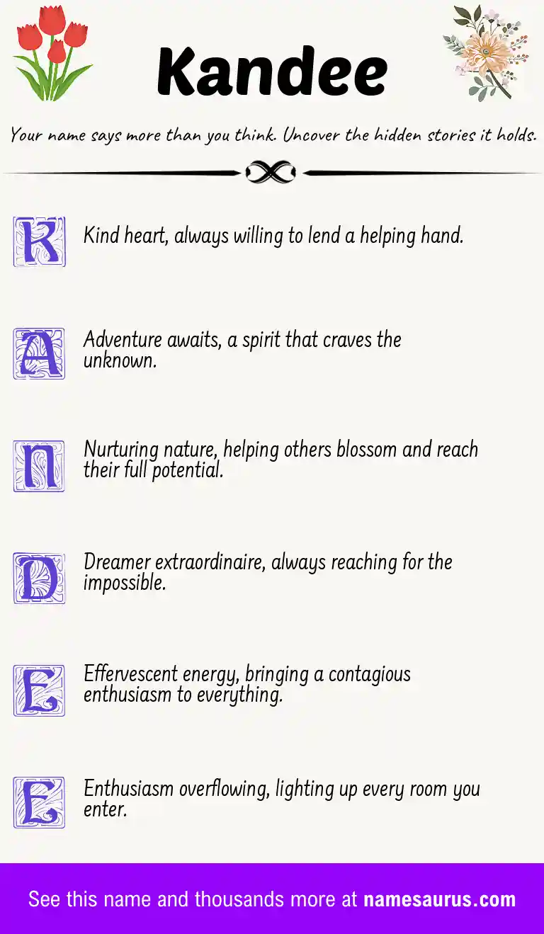 Acrostic poem about Kandee.