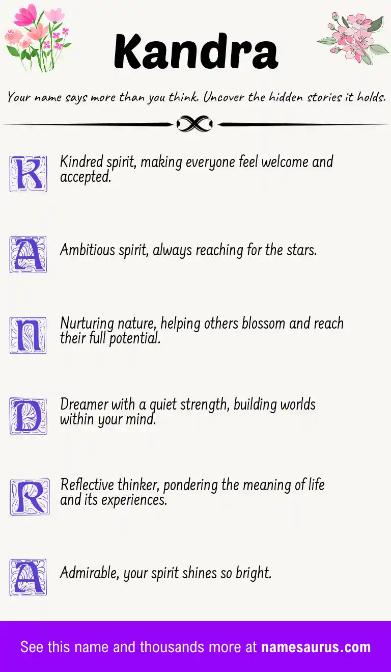 Acrostic poem about Kandra.