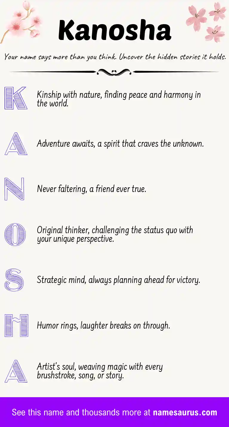 Acrostic poem about Kanosha.
