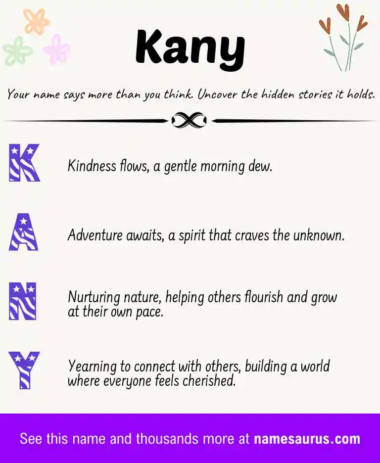 Acrostic poem about Kany.