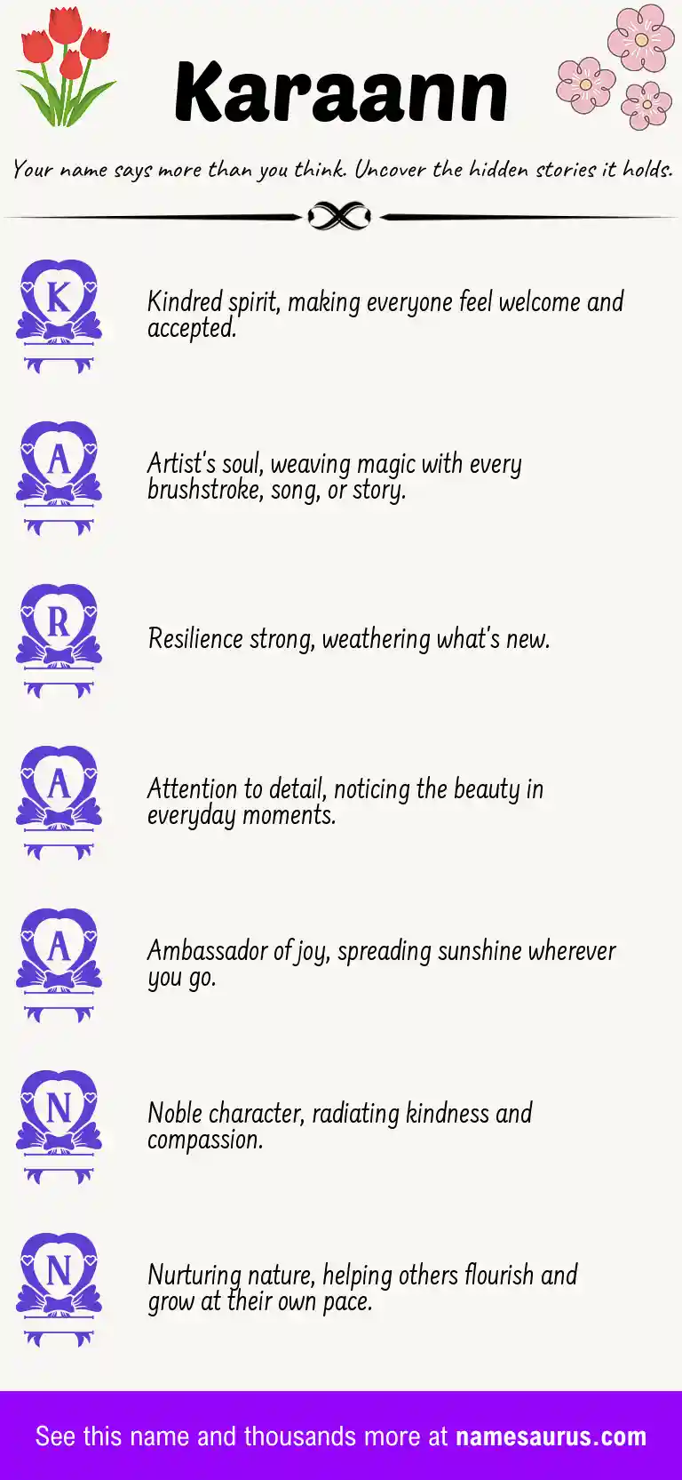 Acrostic poem about Karaann.
