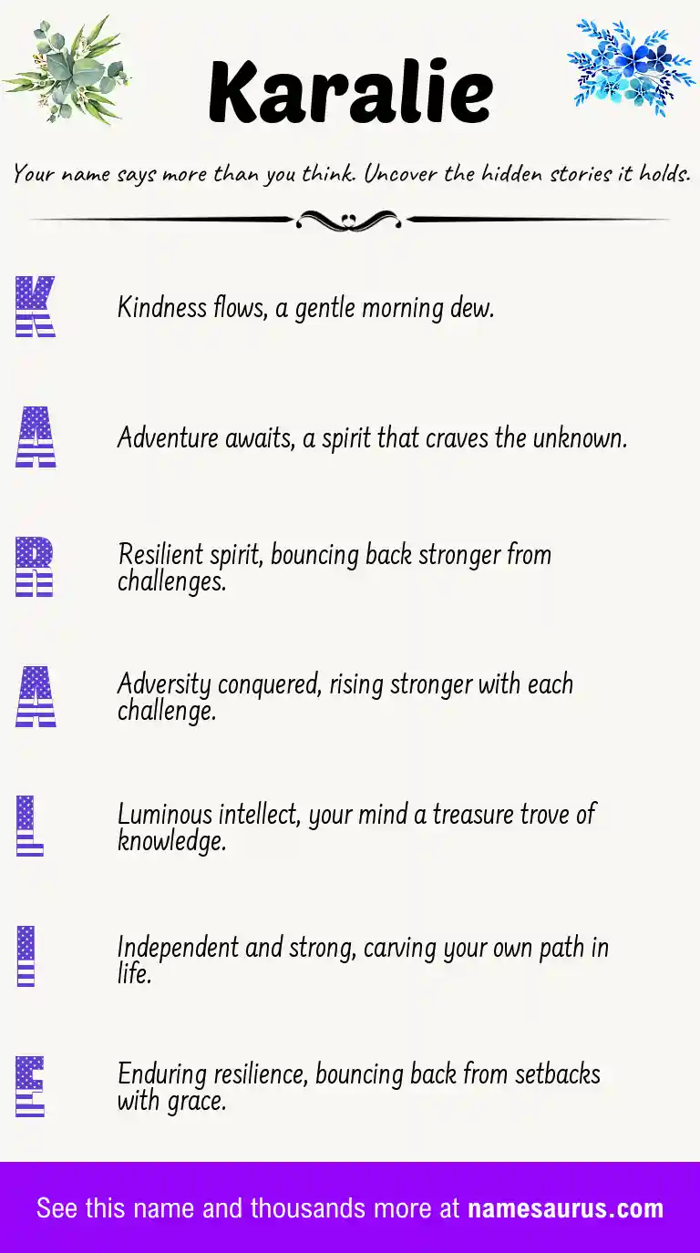 Acrostic poem about Karalie.
