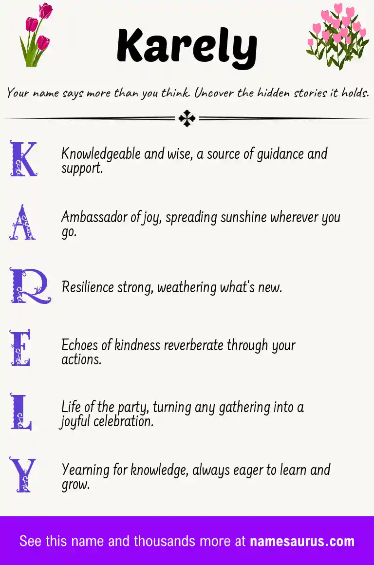Acrostic poem about Karely.