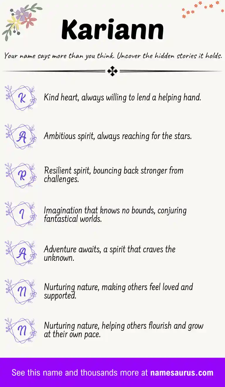Acrostic poem about Kariann.