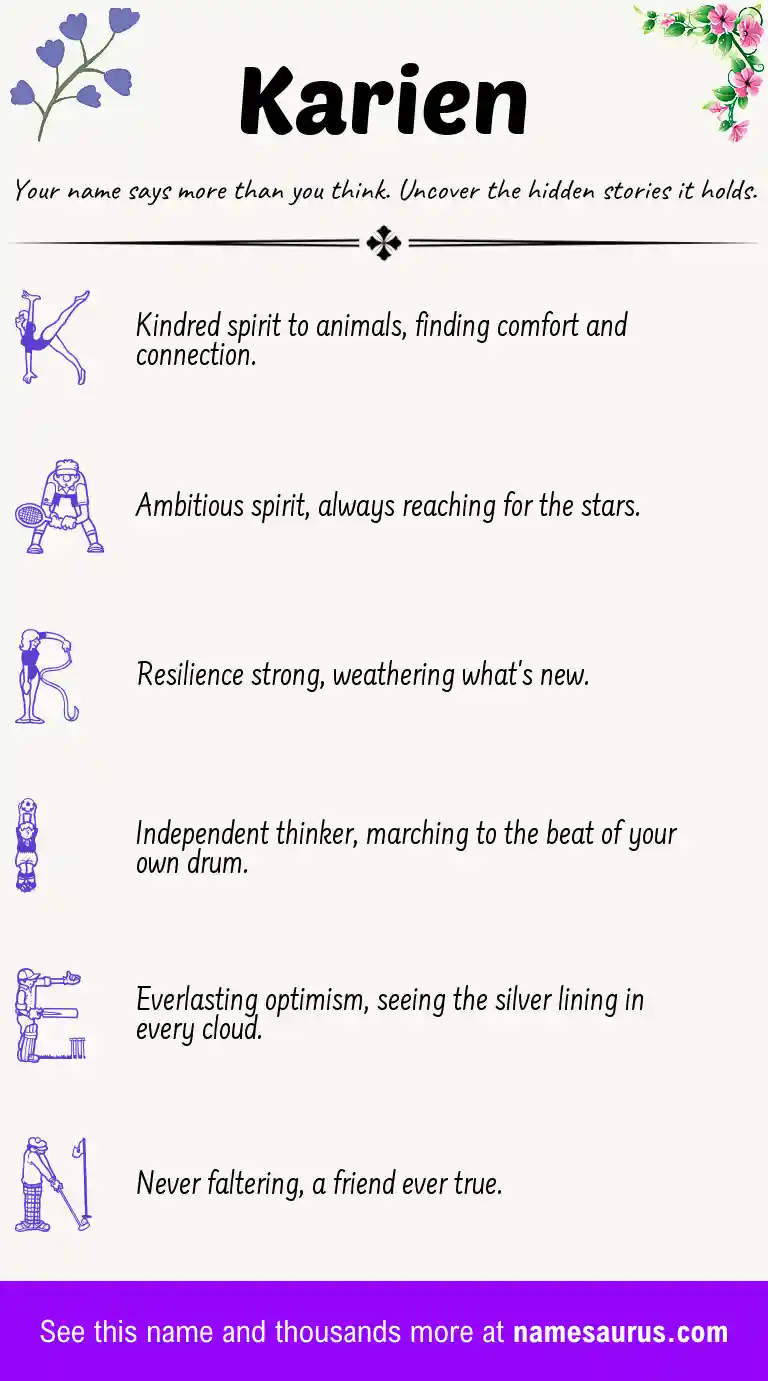 Acrostic poem about Karien.