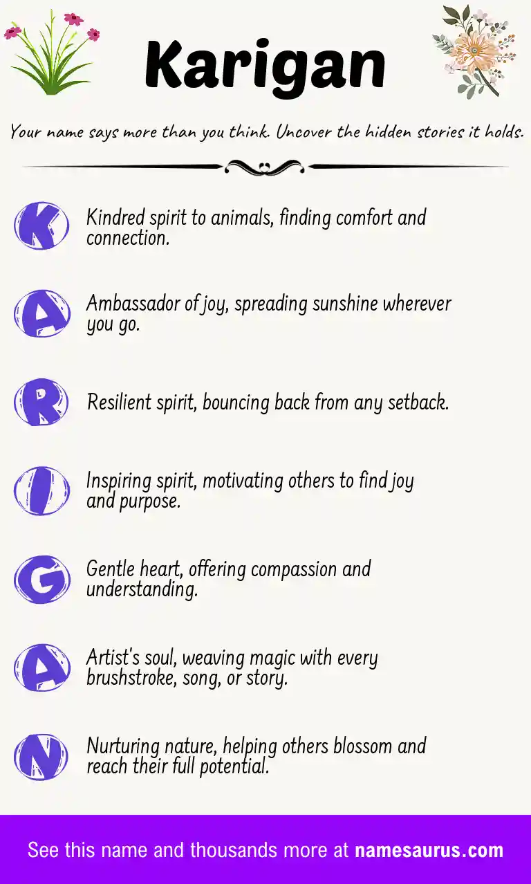 Acrostic poem about Karigan.