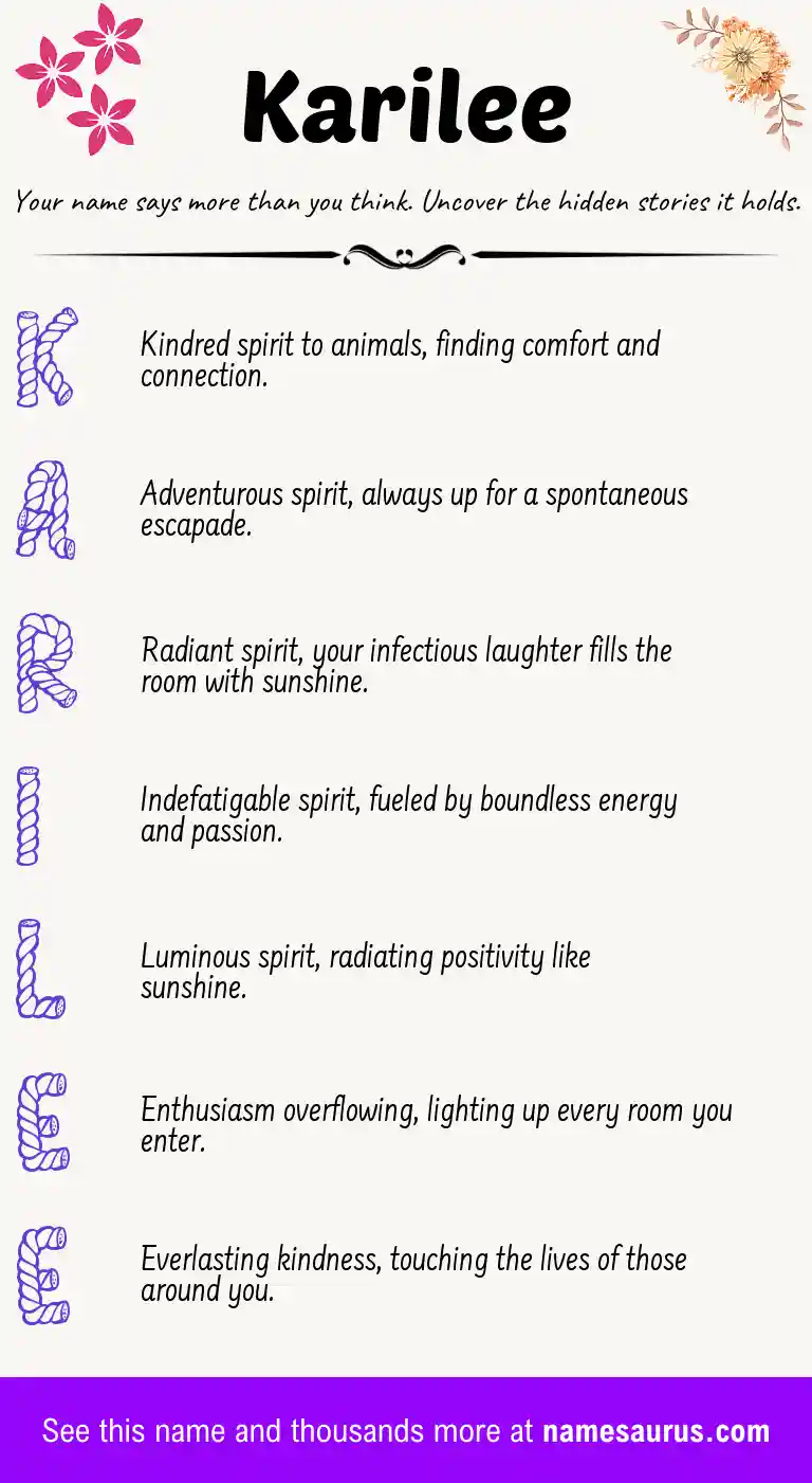Acrostic poem about Karilee.